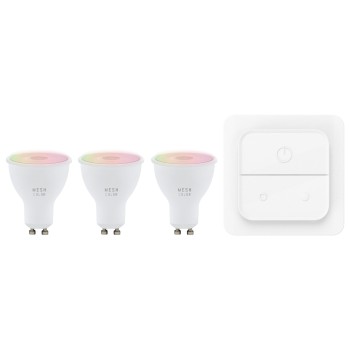 Set 3 becuri inteligente LED RGB GU10 Eglo 110417, 4.9W, 2700-6500K