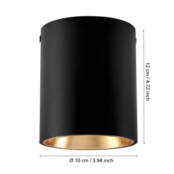 Spot aplicat LED POLASSO Eglo 94502, D10 cm, 3.3W