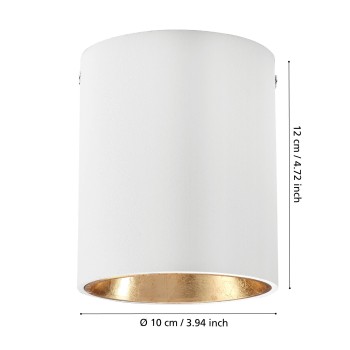 Spot aplicat LED POLASSO Eglo 94503, D10 cm, 3.3W