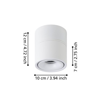 Spot aplicat LED BOHOYO Eglo 901043, L10 cm, 8W