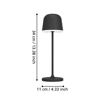 Veioza exterior cu acumulator LED IP54 MANNERA Eglo 900457, 2.2W