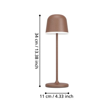 Veioza exterior cu acumulator LED IP54 MANNERA Eglo 900459, 2.2W