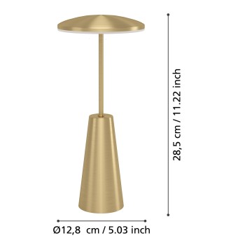 Veioza exterior cu acumulator LED IP54 PICCOLA Eglo 900923, 2.8W