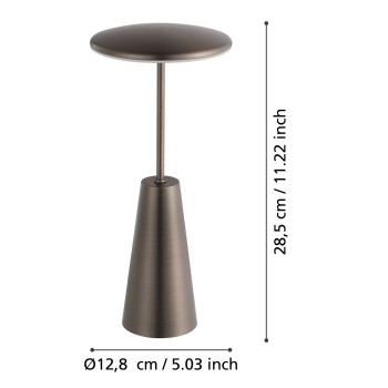 Veioza exterior cu acumulator LED IP54 PICCOLA Eglo 900924, 2.8W