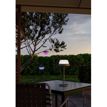 Veioza exterior cu acumulator LED IP54 MEGGIANO RGB Eglo 900978, 1.5W