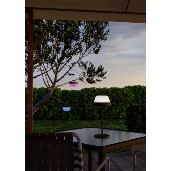 Veioza exterior cu acumulator LED IP54 MEGGIANO RGB Eglo 900981, 1.5W