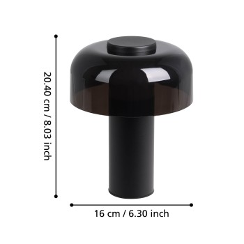 Veioza exterior cu acumulator LED IP44 PONENTE Eglo 900983, 2.2W
