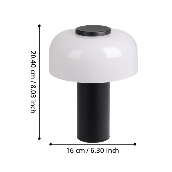 Veioza exterior cu acumulator LED IP44 PONENTE Eglo 900984, 2.2W