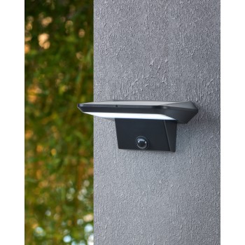 Aplica solara cu senzor IP44 PORRASSA Eglo 48944, 40xSOLAR-LED