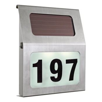 Numar de casa solar cu LED IP44 ORIMINI Eglo 90497, 2xSOLAR-LED