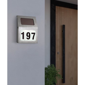 Numar de casa solar cu LED IP44 ORIMINI Eglo 90497, 2xSOLAR-LED