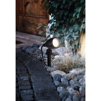 Proiector LED IP44 NEMA 1 negru Eglo 13707, 2.8W, 1xGU10