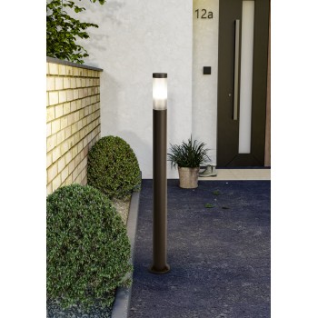 Stalp iluminat gradina IP44 HELSINKI cu senzor Eglo 900987, H110 cm, 1xE27