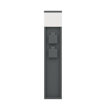 Stalp de gradina cu prize IP54 PARK 5 Eglo 901032, H50 cm, 1xE27