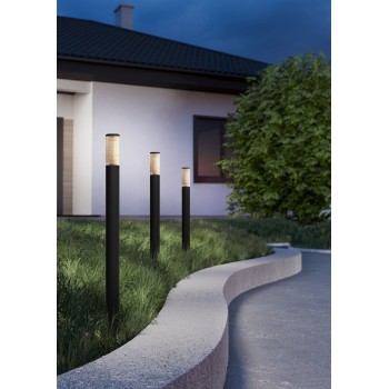 Stalp iluminat gradina IP54 SALLE Eglo 901035, H110 cm, 1xE27