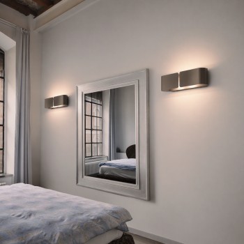 Aplica de perete CLIP cafeniu Ideal Lux 170923, 2xG9