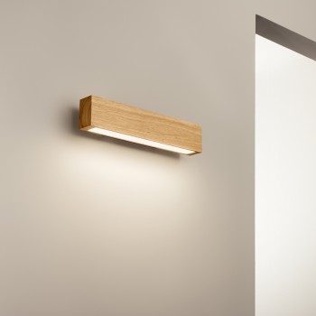 Aplica de perete LED CRAFT lemn Ideal Lux 284477, 12W