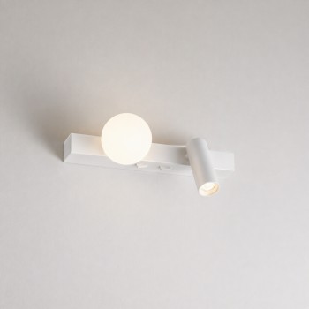 Aplica de perete LED BINOMIO alb Ideal Lux 336534, 6W