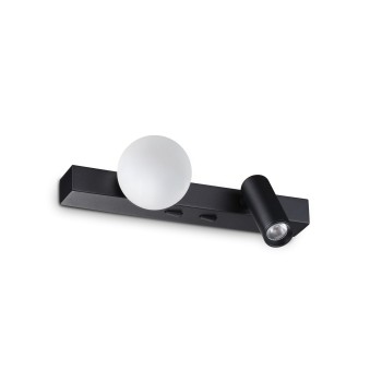 Aplica de perete LED BINOMIO negru Ideal Lux 336664, 6W