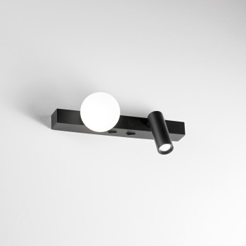 Aplica de perete LED BINOMIO negru Ideal Lux 336664, 6W