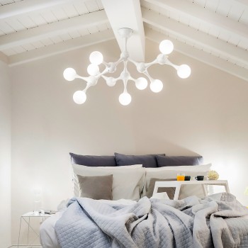 Plafoniera NODI alb Ideal Lux 149622, D83 cm, 9xG9