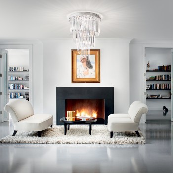 Plafoniera CARLTON crom Ideal Lux 168937, D50 cm, 12xE14