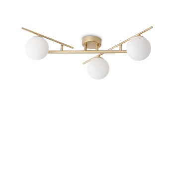 Plafoniera ATLAS auriu Ideal Lux 311340, 50x60 cm, 3xG9