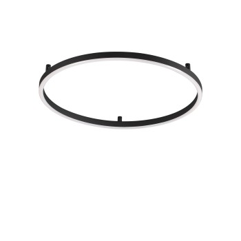 Plafoniera LED ORACLE SLIM negru Ideal Lux 341941, D70 cm, 37W