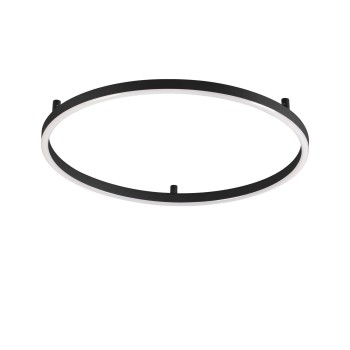 Plafoniera LED ORACLE SLIM negru Ideal Lux 341965, D90 cm, 53W