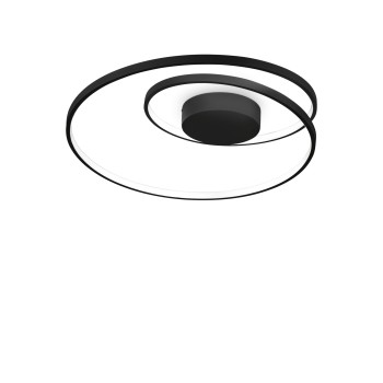 Plafoniera LED OZ negru Ideal Lux 342320, D60 cm, 47W