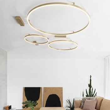 Plafoniera LED ORACLE SLIM alama Ideal Lux 370279, D90 cm, 53W