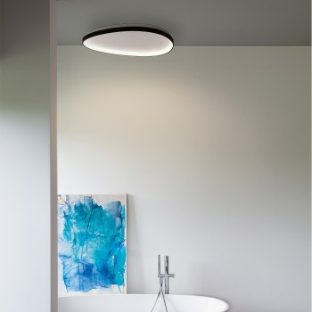 Plafoniera LED GEMINI negru Ideal Lux 372075, D61 cm, 30W