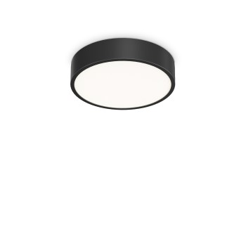 Plafoniera baie LED RAY negru Ideal Lux 327563, D30 cm, 13W