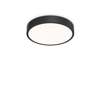 Plafoniera baie LED RAY negru Ideal Lux 327600, D40 cm, 26W