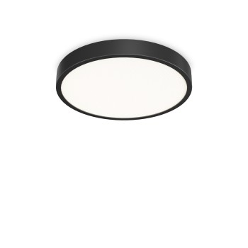 Plafoniera baie LED RAY negru Ideal Lux 327686, D60 cm, 44W