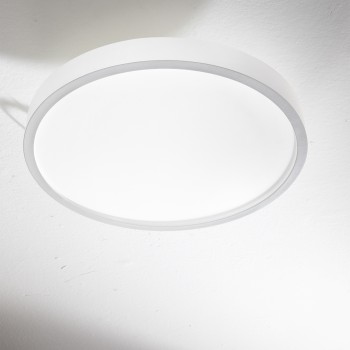 Plafoniera baie LED RAY alb Ideal Lux 327693, D60 cm, 44W