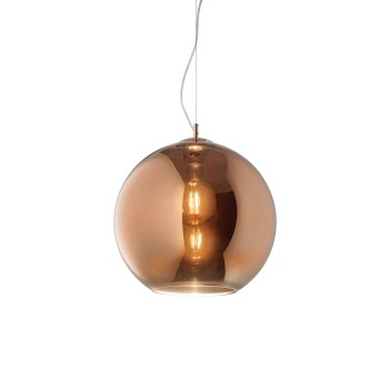 Pendul NEMO cupru Ideal Lux 250328, D20 cm, 1xE27