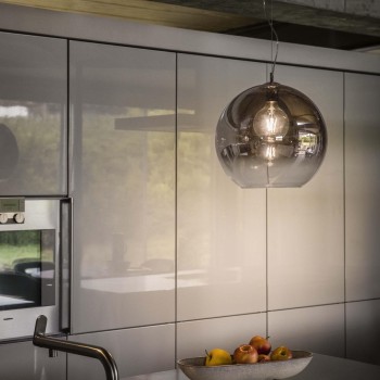 Pendul NEMO fumuriu Ideal Lux 250359, D40 cm, 1xE27