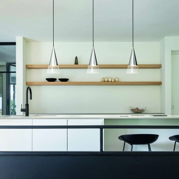 Pendul CONO crom Ideal Lux 321462, D15 cm, 1xGU10