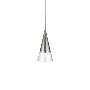 Pendul CONO nichel Ideal Lux 322803, D15 cm, 1xGU10