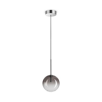 Pendul EQUINOXE fumuriu Ideal Lux 326351, D15 cm, 1xG4