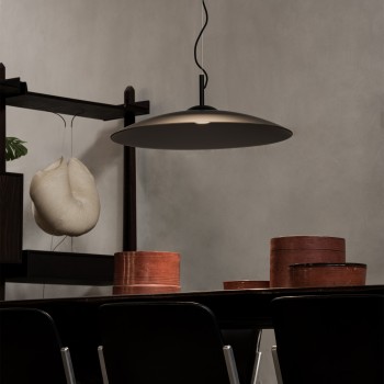 Pendul ECLIPSE negru Ideal Lux 338774, D60 cm, 1xGX53