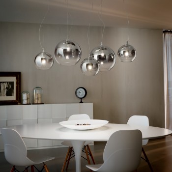 Pendul NEMO chihlimbar Ideal Lux 339054, D30 cm, 1xE27