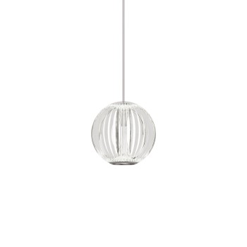 Pendul LED DIAMOND transparent Ideal Lux 343457, D11 cm, 5.5W