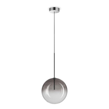 Pendul EQUINOXE fumuriu Ideal Lux 345376, D25 cm, 1xG4