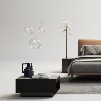 Pendul EQUINOXE fumuriu Ideal Lux 345376, D25 cm, 1xG4