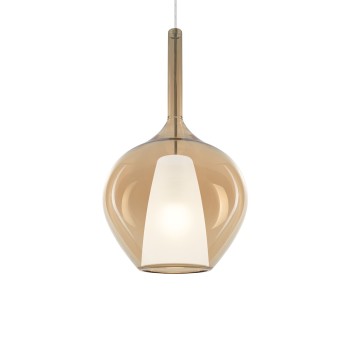 Pendul KALIQUE chihlimbar Ideal Lux 359526, D28 cm, 1xE27