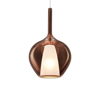 Pendul KALIQUE cupru Ideal Lux 359540, D28 cm, 1xE27