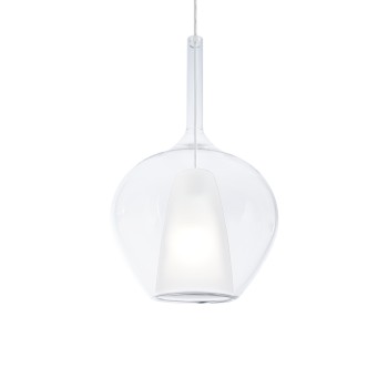 Pendul KALIQUE transparent Ideal Lux 359571, D28 cm, 1xE27