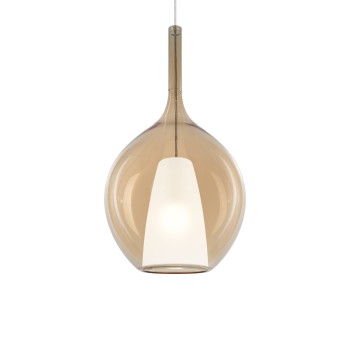 Pendul KALIQUE chihlimbar Ideal Lux 359632, D28 cm, 1xE27